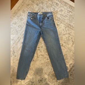 Abercrombie high rise mom jeans